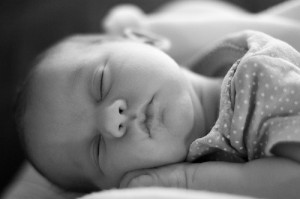 Newborn Baby Sleeping Quietly