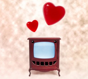 Television with hearts