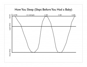 Infographic of Adult Sleep Cycles (light vs deep)