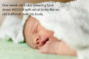 baby sleeping prone models unsafe crib sleep